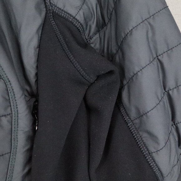 FLAW** LULULEMON First Mile Jacket Women 6 Black Glyde Softshell Lycra Mid Layer - Picture 5 of 9